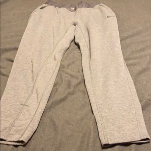 Gray Nike sweat pants